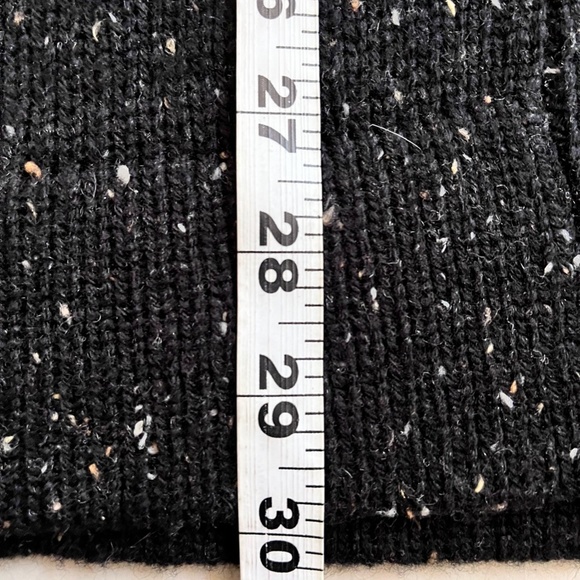 Design History Sweater Womens S WOOL Blend Black Cardigan Short Sleeve Button - Picture 10 of 10